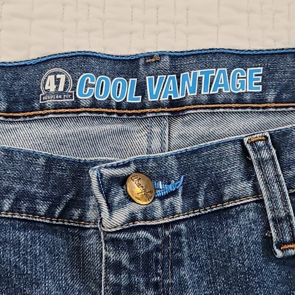 Wrangler Cool Vantage Jeans Men's 35x32‎ Regular Fit Cowboy Cut 47MCVLS EUC LN